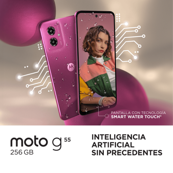 Celular Motorola Moto G55 8GB 256GB IPS 120Hz Rosa - Imagen 2