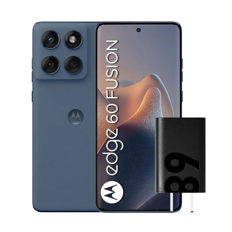 Celular Motorola Moto Edge 60 Fusion 8GB 256GB pOLED 120Hz Azul