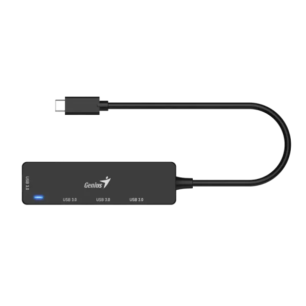 HUB USB-C GENIUS DE 4 PUERTOS BLACK - Imagen 2