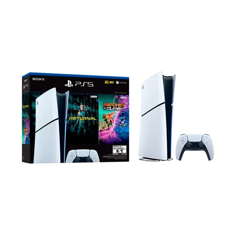 PS5 HW 2015 Bundle Latam Digital + PS5 Returnal (voucher) + PS5 Ratchet (voucher)