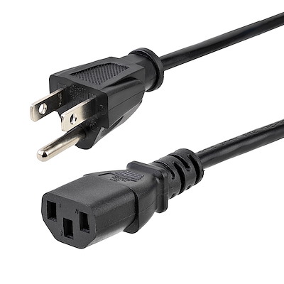 12ft 5-15P to C13 18 AWG PC Power Cable