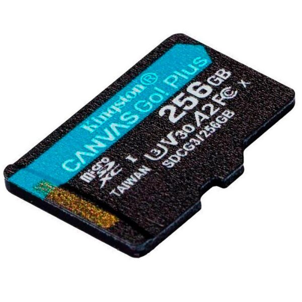 Memoria Kingston Micro sd  Canvas Go Plus 170R A2 U3 V30 Card + ADP 256GB - Imagen 2