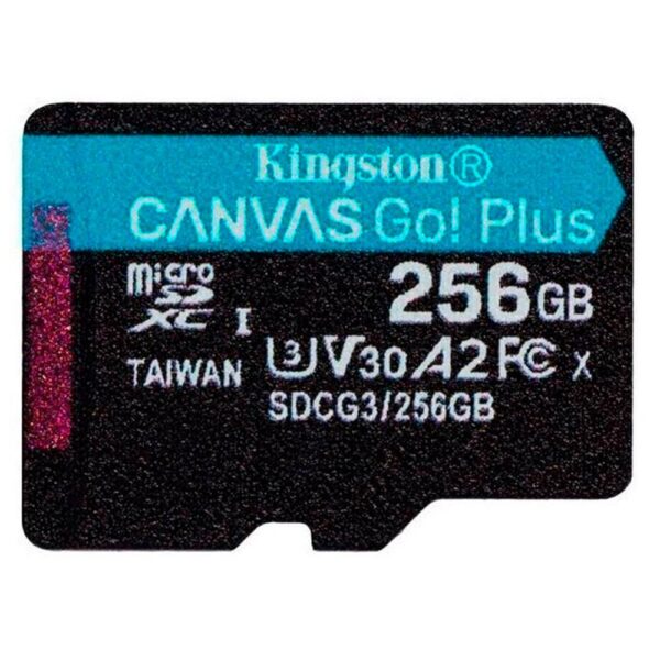 Memoria Kingston Micro sd  Canvas Go Plus 170R A2 U3 V30 Card + ADP 256GB - Imagen 3