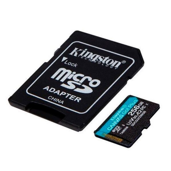 Memoria Kingston Micro sd  Canvas Go Plus 170R A2 U3 V30 Card + ADP 256GB - Imagen 4