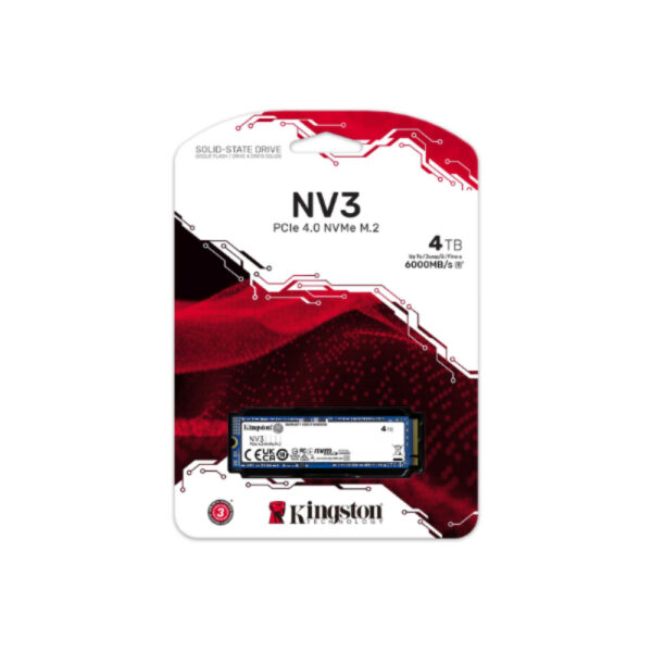 Unidad de estado solido ssd kingston 4000G NV3 M.2 2280 PCIe 4.0 NVMe - Imagen 2