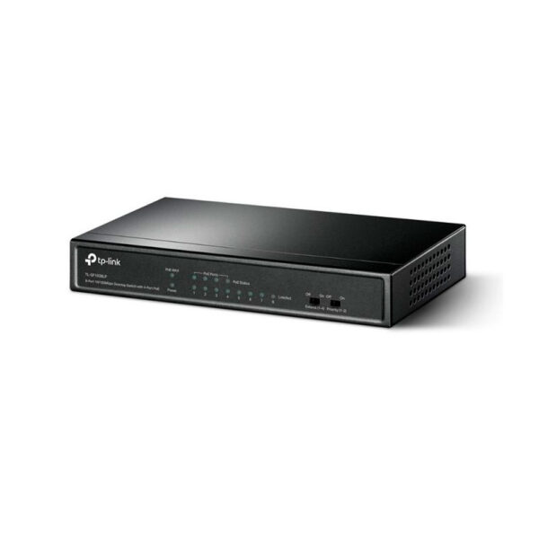 Switch TPLINK de Escritorio de 8 Puertos a 10 / 100Mbps con PoE en 4 Puertos NO Administrable COLOR Negro - Imagen 3