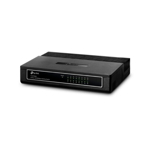 Switch TP-LINK NO administrable 16 puertos RJ4510/100 Mbps Auto-Negociación, compatible con Auto MDI COLOR Negro - Imagen 3