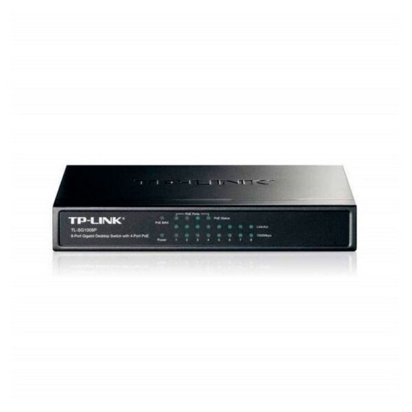 Switch Gigabit de 8 puertos con PoE de 4 puertos COLOR Negro - Imagen 2