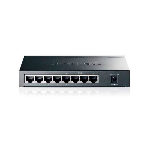 Switch Gigabit de 8 puertos con PoE de 4 puertos COLOR Negro - Imagen 4
