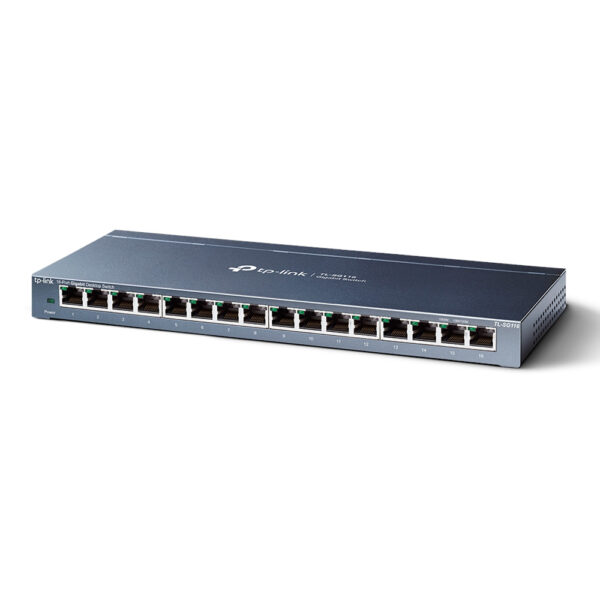 Switch 16 Puertos Gigabit Desktop 16 puetos Gigabit RJ45 SPEC: Caja de acero para Desktop, Plug and Play - Imagen 2