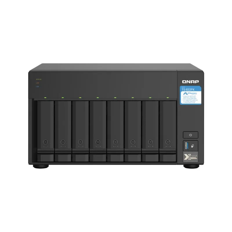 NAS de alta capacidad con SFP+ 10GbE y 2