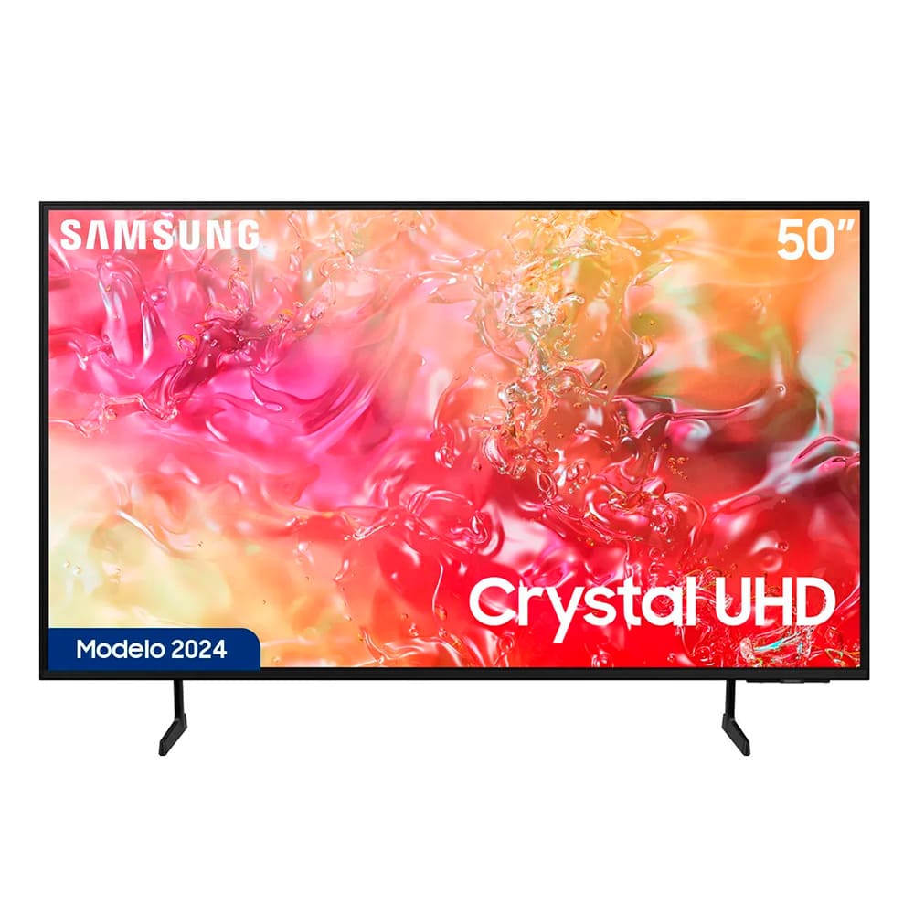 Televisor Samsung FLAT LED Smart TV 50 pulgadas Crystal UHD 4K  /3,840 x 2,160, AI,  /HDR / DVB-T2 /LAN /WIFI 5 / Bluetooth 5.2 / Google Meet / AirPlay 2 /modo ambiente/ Modo Juego/ HDMI x 3/ USB x1 /abre y edita archivos de Office/ Garantía 1 año, Ficha técnica completa en www.samsung.com.co