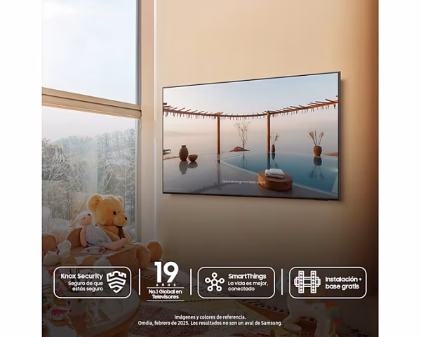 Televisor Samsung FLAT QLED  Smart TV 65 pulgadas, UHD 4K  /3,840 x 2,160 / DVB-T2 / Procesador Quantum/ Bluetooth / Dual Led / asistente de voz /  modo ambiente/ Modo Juego/  HDMI x 3 / USB x 2 /LAN/ abre y edita archivos de Office/ Control Solar/Garantía 1 año, Ficha tecnica completa en www.samsung.com.co - Imagen 6