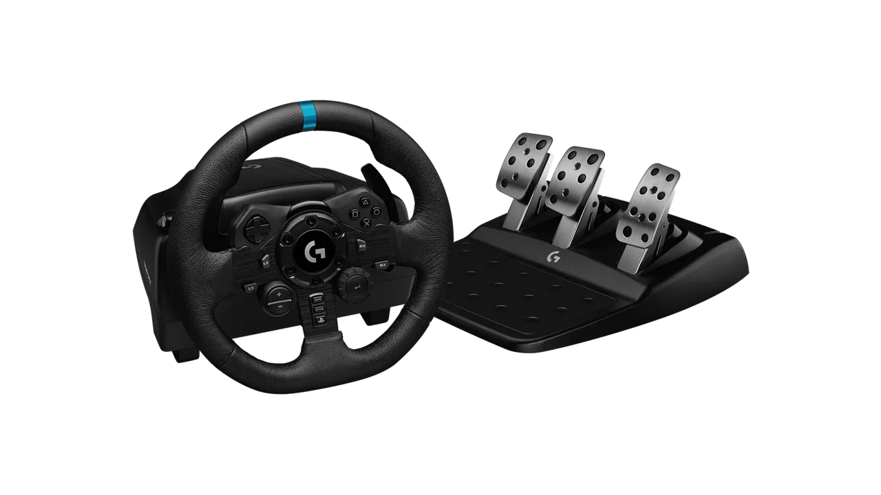 Timón LOGITECH G923 PS4  Gaming Español Timón de Carreras con Pedales USB