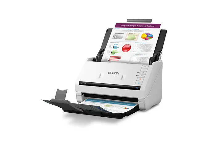 Escáner Epson WorkForce DS-770ll vertical - Blanco