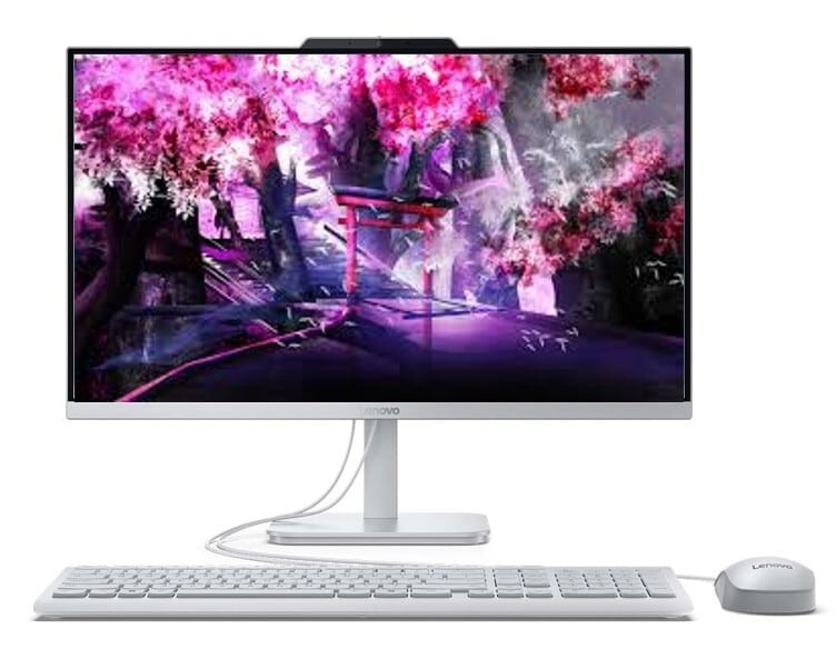 Computador Todo en Uno Lenovo A100 Intel N100 23.8 Pulgadas FHD RAM 8GB SSD 512GB Color Gris Número