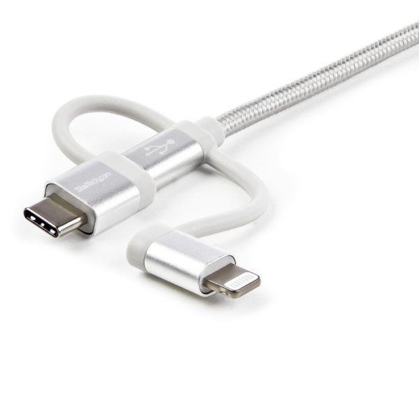 Cable 1m USB a USBC Micro Lightning - Imagen 4