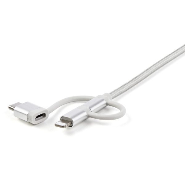 Cable 1m USB a USBC Micro Lightning - Imagen 5