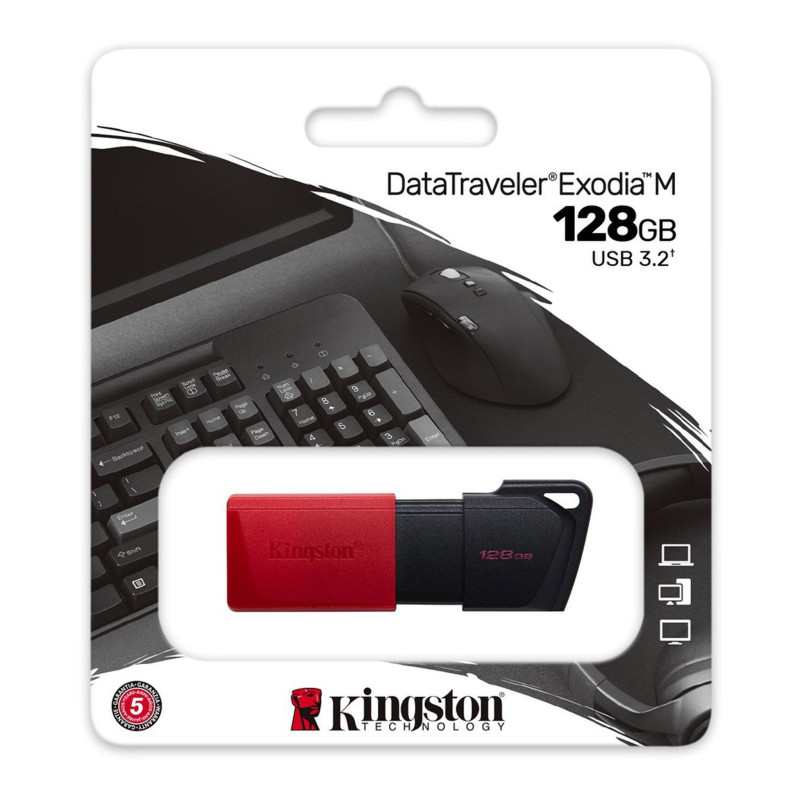 128GB USB3.2 Gen1 DataTraveler Exodia M