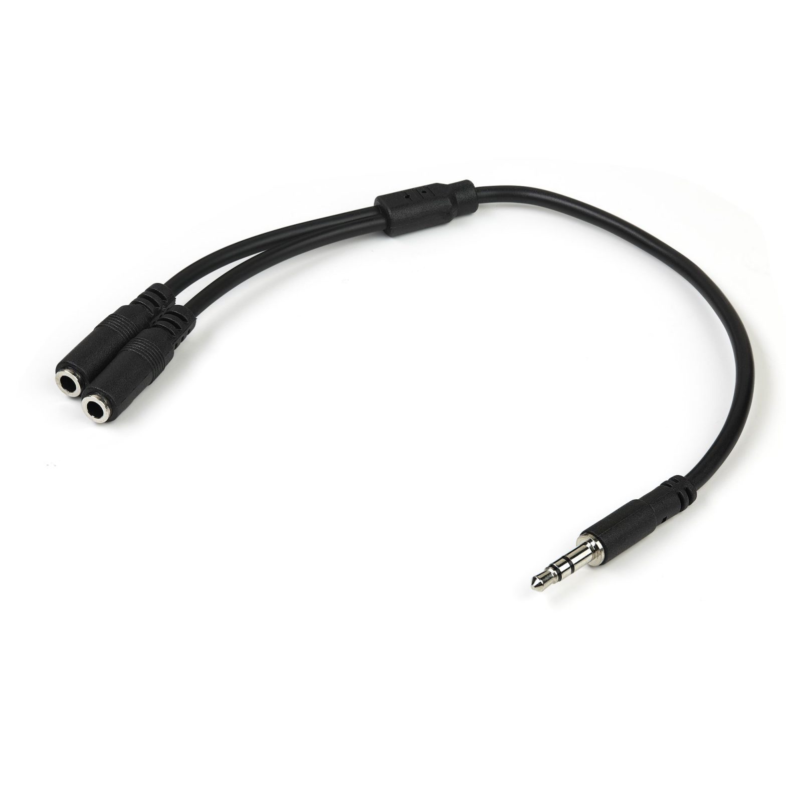 Slim Stereo Y Cable 3.5 to 2x 3.5mm
