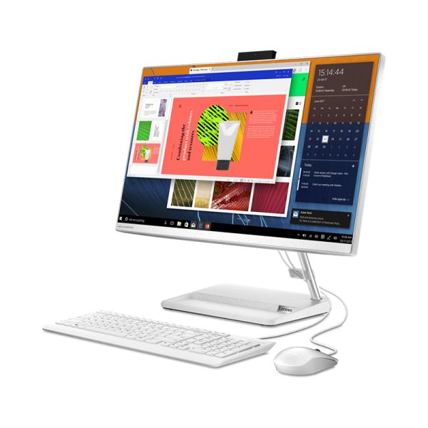 Todo en uno Lenovo IC 3 24ALC6 AMD Ryzen 5 7430U 23,8 Pulgadas FHD Memoria 16GB Estado Solido 512GB Linux Blanco