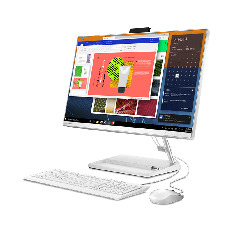 Todo en uno Lenovo IC 3 24ALC6 AMD Ryzen 5 7430U 23,8 Pulgadas FHD Memoria 16GB Estado Solido 512GB Linux Blanco