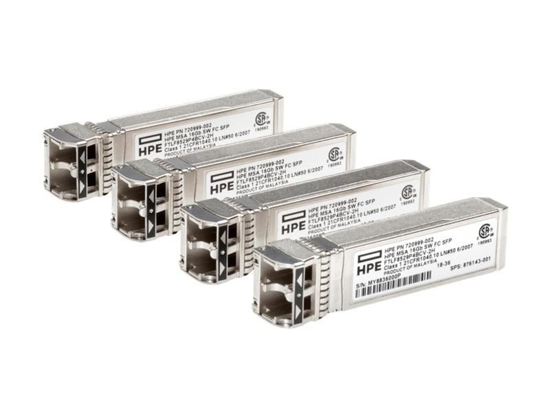 HPE MSA 16GB SW FC SFP 4PK XCVR