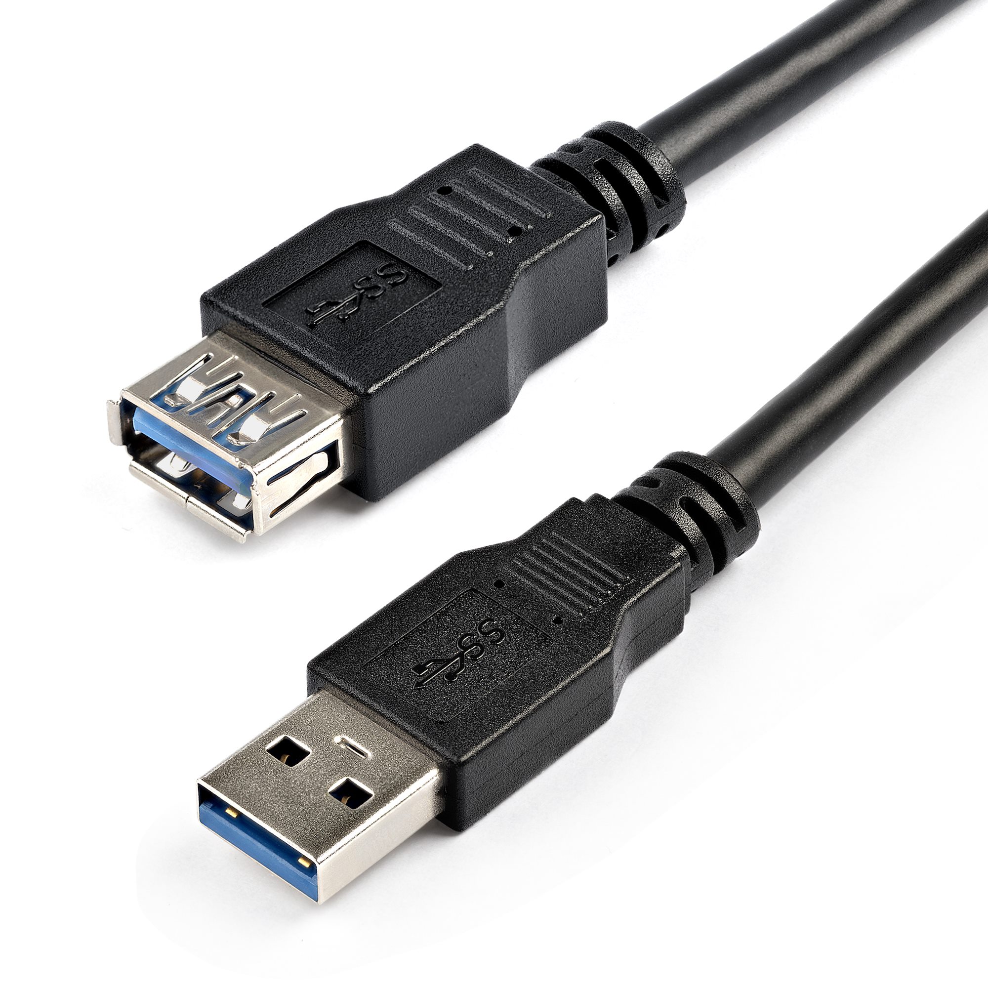 2m Black USB 3.0 Extension Cable M/F