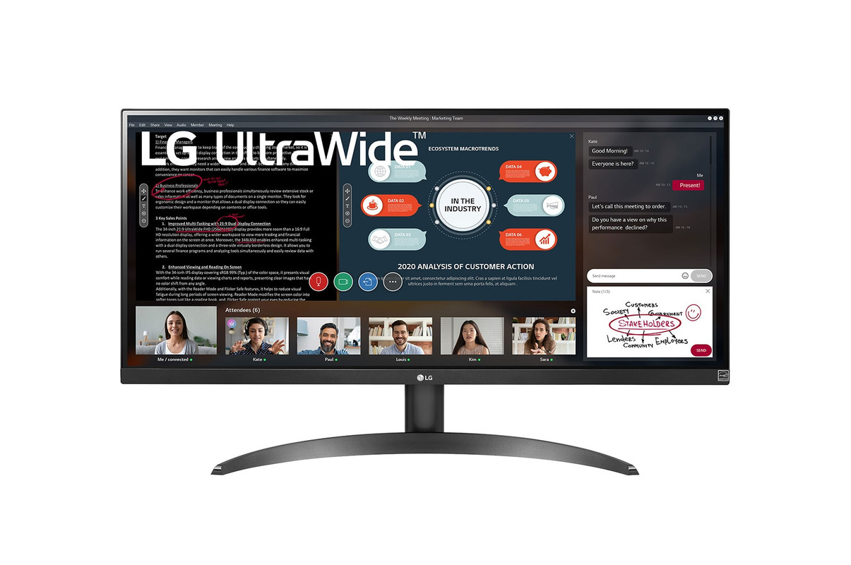 Monitor LG 29” Pulgadas UltraWide IPS HDR FHD COLOR Negro