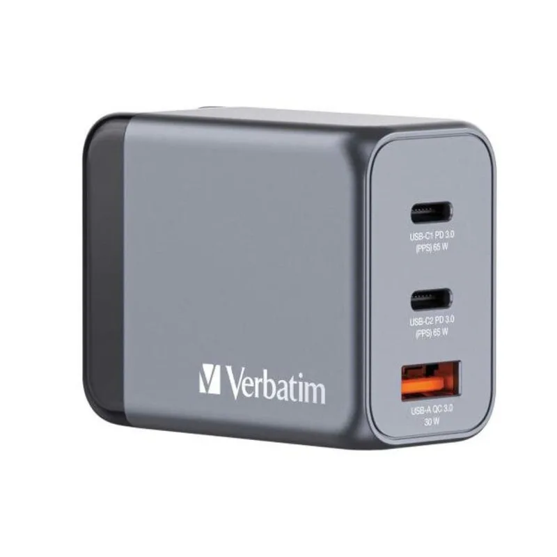 65W 3-Port GaN Wall Charger