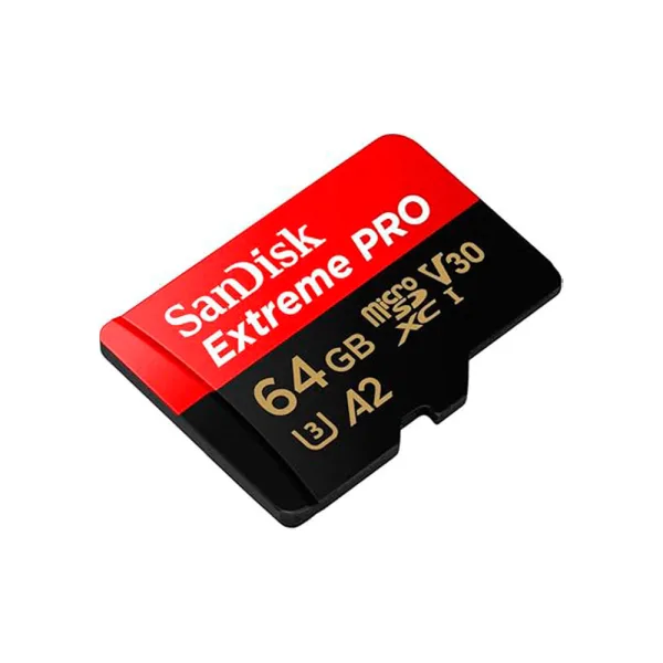 Tarjeta Micro SD SANDISK  Extreme Pro 64GB COLOR Negro Y Rojo - Imagen 2